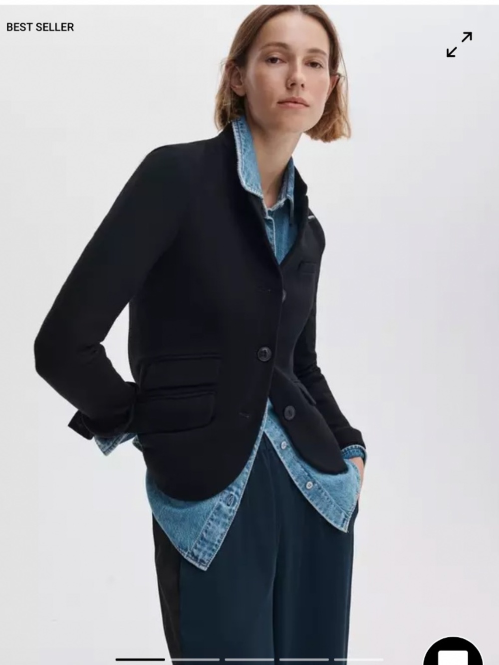 Rag & Bone Slade Wool Blazer Black size 12
